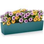 BALCONERA Color 80 Μπλε Πετρόλ 79x19x19cm LECHUZA Αυτοποτιζόμενη Ζαρντινιέρα & Κασπώ - Αυτοποτιζόμενες Ζαρντινιέρες 