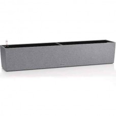 BALCONERA Stone 100 Γκρι Ζαρντινιέρα Αυτοποτιζόμενη 100x19x19cm LECHUZA - Αυτοποτιζόμενες Ζαρντινιέρες
