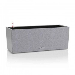 BALCONERA Stone 40 Grey Self-Watering Planter 40x19x19cm LECHUZA - Rectangular Planters & Planter Boxes