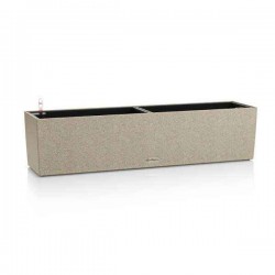 BALCONERA Stone 80 Beige Self-Watering Planter 79x19x19cm LECHUZA - Rectangular Planters & Planter Boxes