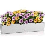 BALCONERA Stone 100 Λευκή Ζαρντινιέρα Αυτοποτιζόμενη 100x19x19cm LECHUZA - Αυτοποτιζόμενες Ζαρντινιέρες