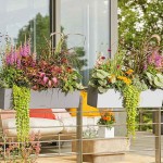 BALCONERA Stone 100 Μαύρη Ζαρντινιέρα Αυτοποτιζόμενη 100x19x19cm LECHUZA - Αυτοποτιζόμενες Ζαρντινιέρες