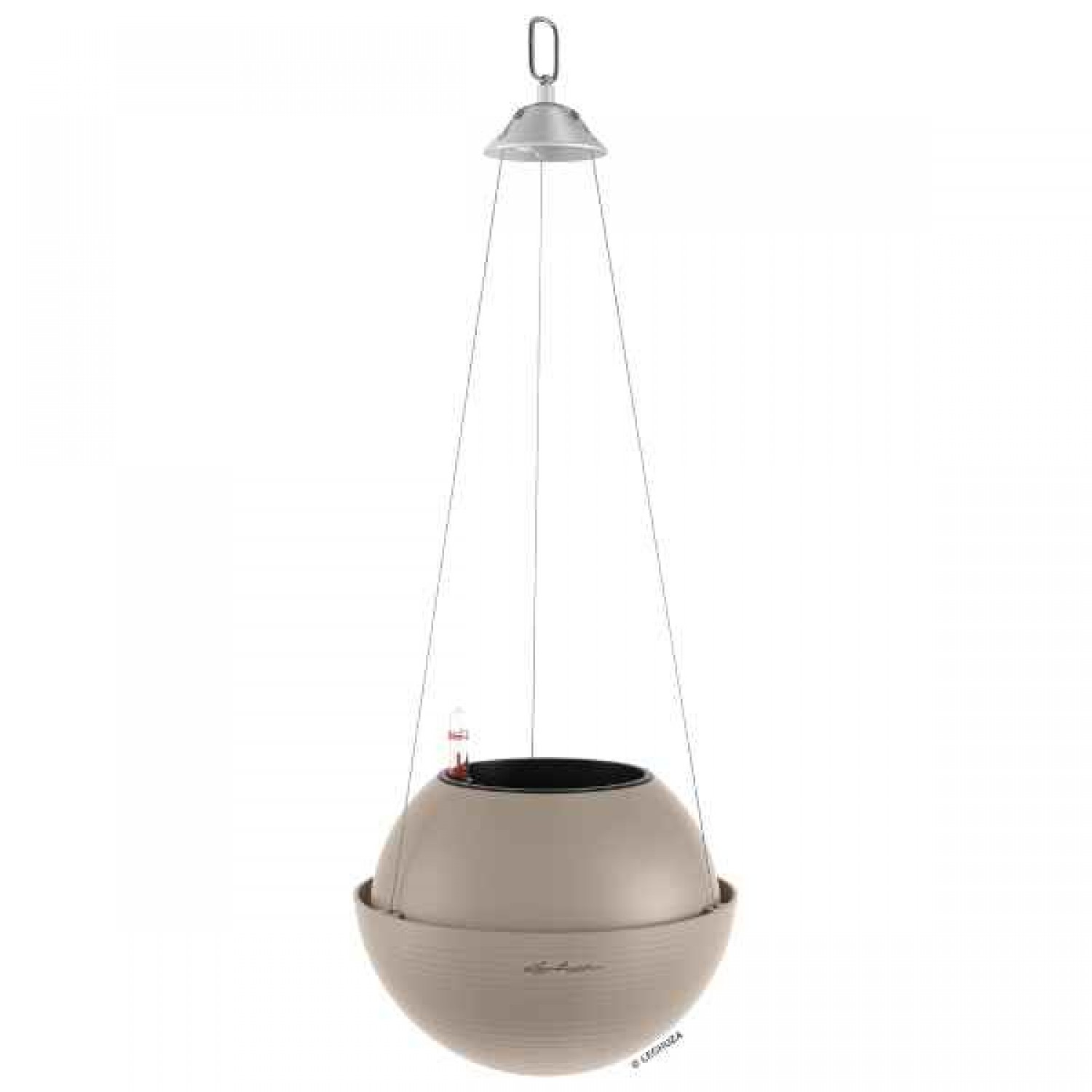 BOLA Color 23 Καφέ Άμμου Ø23x18cm Κρεμαστή Αυτοποτιζόμενη Γλάστρα & Κασπώ LECHUZA - Κρεμαστές Αυτοποτιζόμενες Γλάστρες