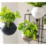 BOLA Color 23 Καφέ Άμμου Ø23x18cm Κρεμαστή Αυτοποτιζόμενη Γλάστρα & Κασπώ LECHUZA - Κρεμαστές Αυτοποτιζόμενες Γλάστρες