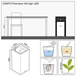 CANTO Premium High LED 40 Φωτιζόμενη Γλάστρα LECHUZA