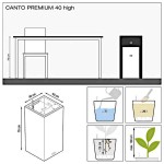 CANTO Premium High 40 Αυτοποτιζόμενη Γλάστρα LECHUZA