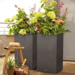 CANTO Stone 40 High Lechuza Complete Self-Watering Planter
