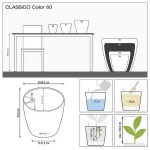 Αυτοποτιζόμενη Γλάστρα CLASSICO Color 60 Καφέ Άμμου