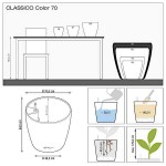 Αυτοποτιζόμενη Γλάστρα CLASSICO Color 70 Καφέ Άμμου
