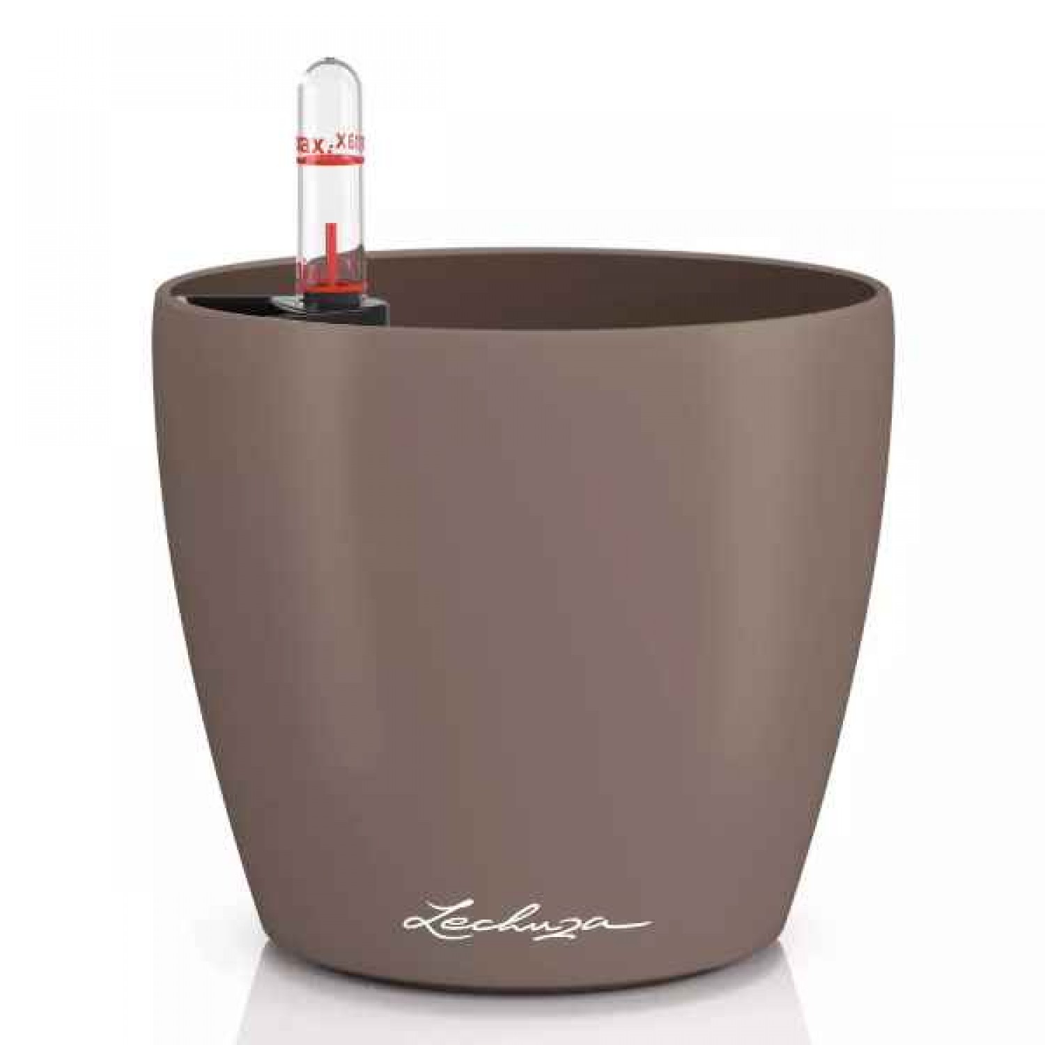 CLASSICO Color 18 Καφέ Κοκκινωπή Ø19x17cm Στρογγυλή Αυτοποτιζόμενη Γλάστρα & Κασπώ LECHUZA - Στρογγυλές Αυτοποτιζόμενες Γλάστρες
