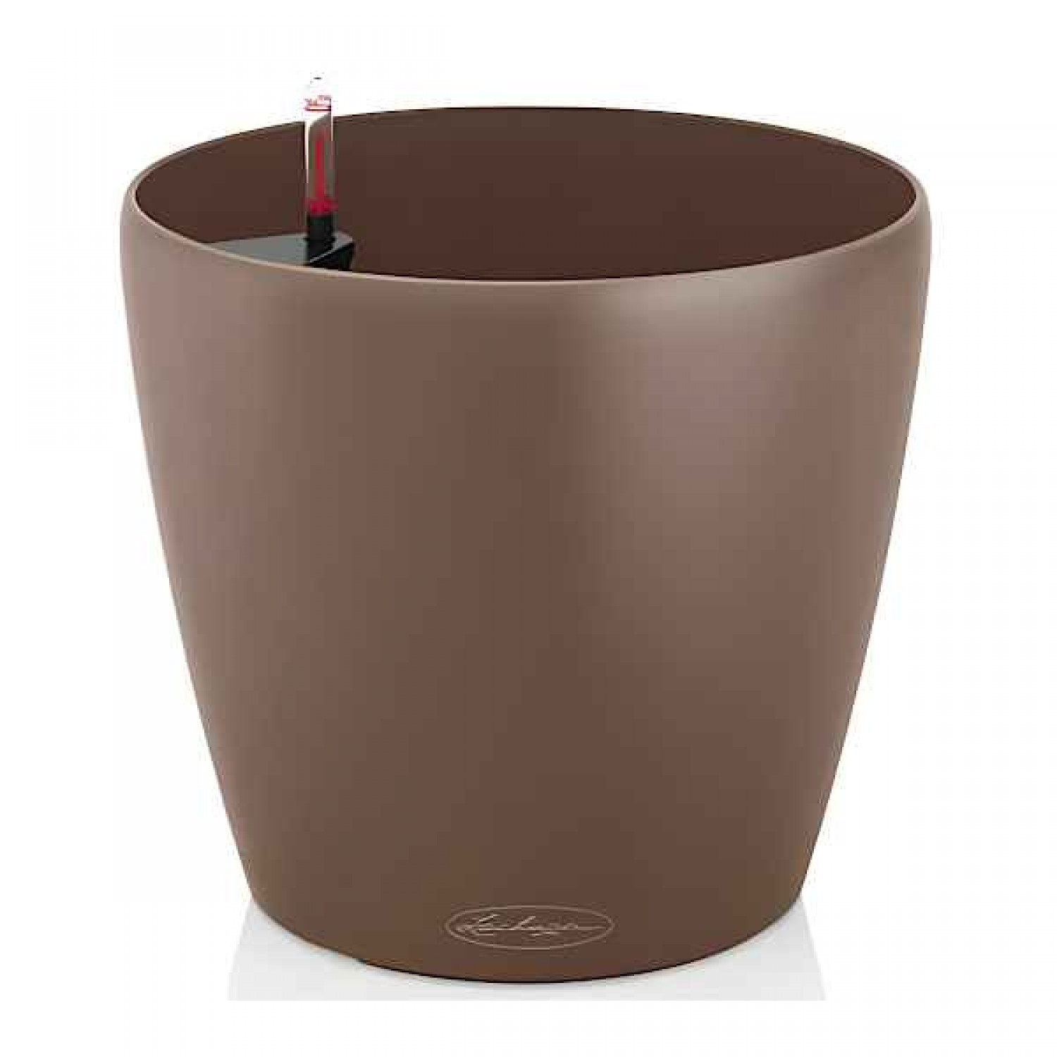 CLASSICO Color 50 Καφέ Κοκκινωπή Ø50x46cm Στρογγυλή Αυτοποτιζόμενη Γλάστρα & Κασπώ LECHUZA - Στρογγυλές Αυτοποτιζόμενες Γλάστρες