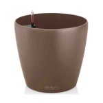 CLASSICO Color 35 Καφέ Κοκκινωπή Ø35x33cm Στρογγυλή Αυτοποτιζόμενη Γλάστρα & Κασπώ LECHUZA - Στρογγυλές Αυτοποτιζόμενες Γλάστρες