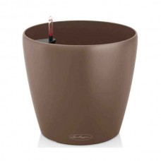 CLASSICO Color 28 Καφέ Κοκκινωπή Ø28x26cm Στρογγυλή Αυτοποτιζόμενη Γλάστρα & Κασπώ LECHUZA - Στρογγυλές Αυτοποτιζόμενες Γλάστρες