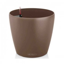 CLASSICO Color 28 Καφέ Κοκκινωπή Ø28x26cm Στρογγυλή Αυτοποτιζόμενη Γλάστρα & Κασπώ LECHUZA - Στρογγυλές Αυτοποτιζόμενες Γλάστρες