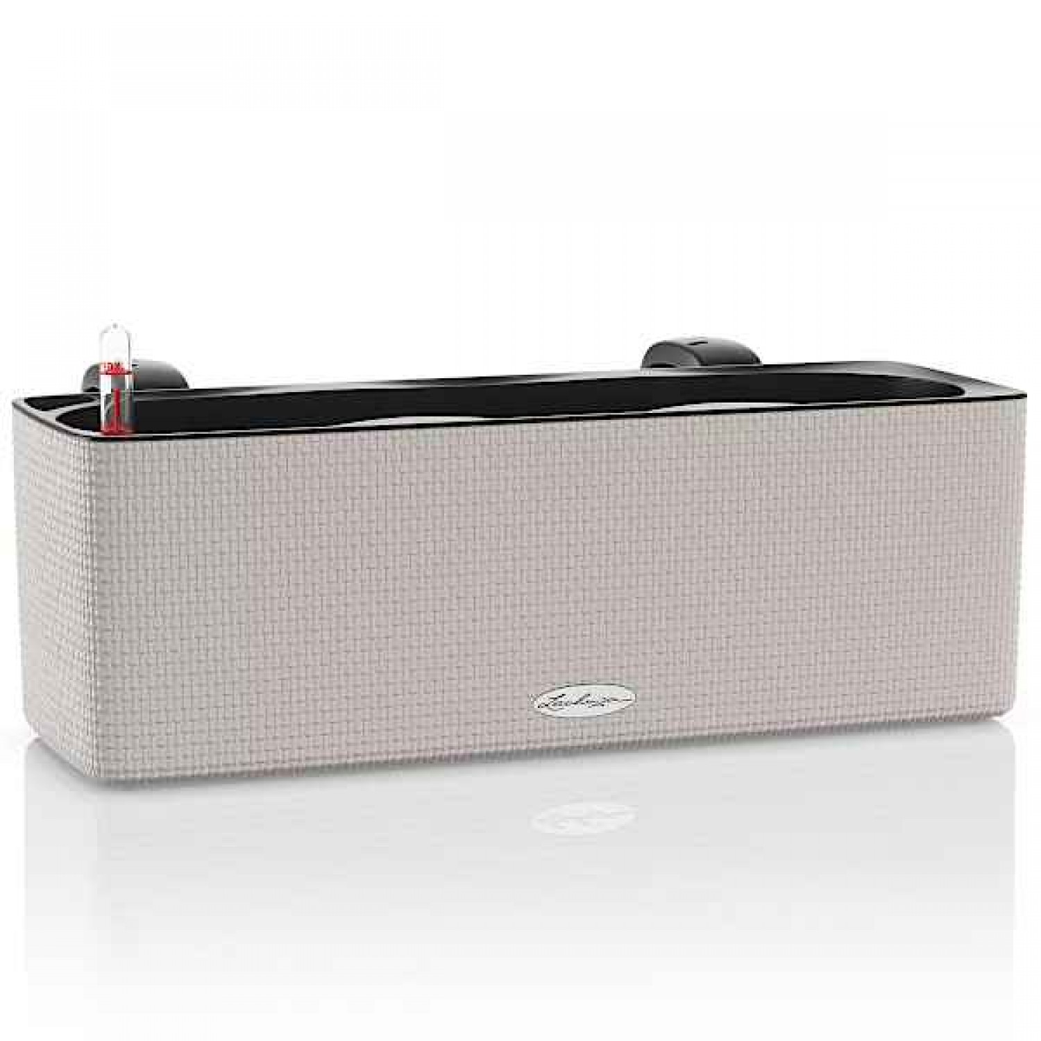 CUBE Color Triple Καφέ Άμμου 40x14x14cm Ζαρντινιέρα Αυτοποτιζόμενη με Άγκιστρα Μπαλκονιού LECHUZA - Αυτοποτιζόμενες Ζαρντινιέρες Μπαλκονιών