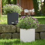 Πλαστικές Γλάστρες CUBE Cottage 39x39x40εκ. LECHUZA 