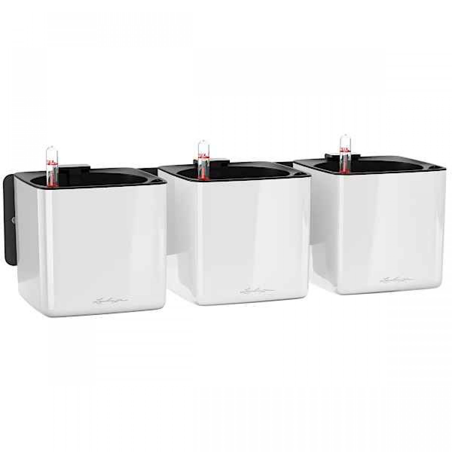 Αυτοποτιζόμενη Λευκή Γλάστρα Τοίχου Green Wall Home Kit Glossy LECHUZA - Κάθετος Κήπος & Αυτοποτιζόμενες Τετράγωνες Γλάστρες
