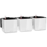 Αυτοποτιζόμενη Λευκή Γλάστρα Τοίχου Green Wall Home Kit Glossy LECHUZA - Κάθετος Κήπος & Αυτοποτιζόμενες Τετράγωνες Γλάστρες