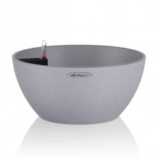 CUBETO Stone 30 Γκρι Δ30x13cm Γλάστρα-Λεκάνη Αυτοποτιζόμενη & Κασπώ LECHUZA - Λεκανοειδείς Αυτοποτιζόμενες Γλάστρες