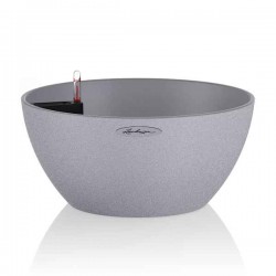 CUBETO Stone 30 Γκρι Δ30x13cm Γλάστρα-Λεκάνη Αυτοποτιζόμενη & Κασπώ LECHUZA - Λεκανοειδείς Αυτοποτιζόμενες Γλάστρες
