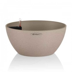 CUBETO Stone 30 Μπεζ Δ30x13cm Γλάστρα-Λεκάνη Αυτοποτιζόμενη & Κασπώ LECHUZA - Λεκανοειδείς Αυτοποτιζόμενες Γλάστρες