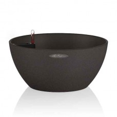 CUBETO Stone 30 Μαύρη Δ30x13cm Γλάστρα-Λεκάνη Αυτοποτιζόμενη & Κασπώ LECHUZA - Λεκανοειδείς Αυτοποτιζόμενες Γλάστρες