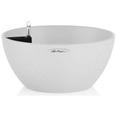 CUBETO Stone 40 Λευκή Δ40x18cm Γλάστρα-Λεκάνη Αυτοποτιζόμενη & Κασπώ LECHUZA - Λεκανοειδείς Αυτοποτιζόμενες Γλάστρες