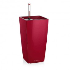 CUBI Mini Κόκκινο Σκάρλετ 9x9x18cm Τετράγωνη Αυτοποτιζόμενη Γλάστρα & Κασπώ LECHUZA - Τετράγωνες Αυτοποτιζόμενες Γλάστρες
