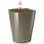 DELTINI Brown 15x15x19cm Self-Watering Planter