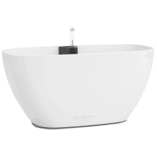 NAVIO Color 20 Λευκή 39x19x(Υ)18,3cm Αυτοποτιζόμενη Γλάστρα & Κασπώ LECHUZA - Κρεμαστές Αυτοποτιζόμενες Γλάστρες