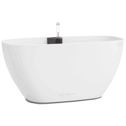 NAVIO Color 20 Λευκή 39x19x(Υ)18,3cm Αυτοποτιζόμενη Γλάστρα & Κασπώ LECHUZA - Κρεμαστές Αυτοποτιζόμενες Γλάστρες