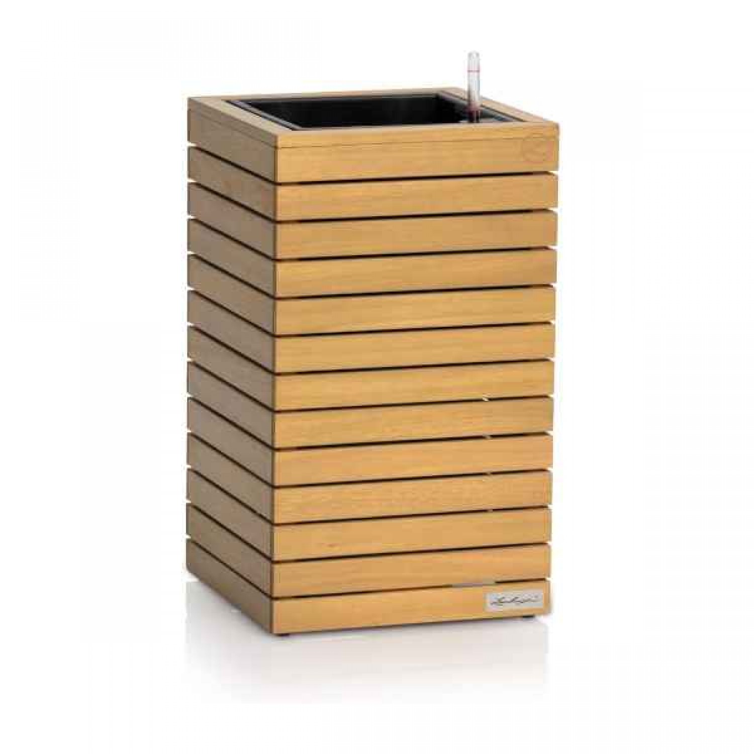 PALO Wood 35 HIGH Wood Self-Watering Planter 35x35x59cm LECHUZA Complete