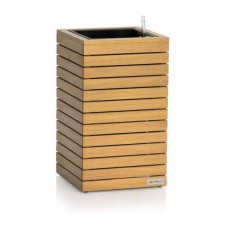 PALO Wood 35 HIGH Wood Self-Watering Planter 35x35x59cm LECHUZA Complete