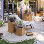 PALO Wood 35 HIGH Wood Self-Watering Planter 35x35x59cm LECHUZA Complete