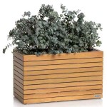 PALO WIDE 80 LOW Ξύλινη Αυτοποτιζόμενη Ζαρντινιέρα 79x37x46cm LECHUZA - Αυτοποτιζόμενες Ζαρντινιέρες & Κασπώ