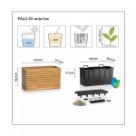 PALO WIDE 80 LOW Ξύλινη Αυτοποτιζόμενη Ζαρντινιέρα 79x37x46cm LECHUZA - Αυτοποτιζόμενες Ζαρντινιέρες & Κασπώ