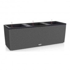 TRIO Cottage 30 Γρανίτης 100x32x(Υ)34cm Lechuza Αυτοποτιζόμενη Ζαρντινιέρα & Κασπώ - Αυτοποτιζόμενες Ζαρντινιέρες & Γλάστρες