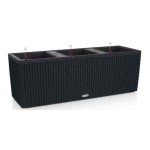 TRIO Cottage 30 Graphite Black 100x32x(H)34cm LECHUZA Self-Watering Planter Complete - Automatic Watering Planters & Containers