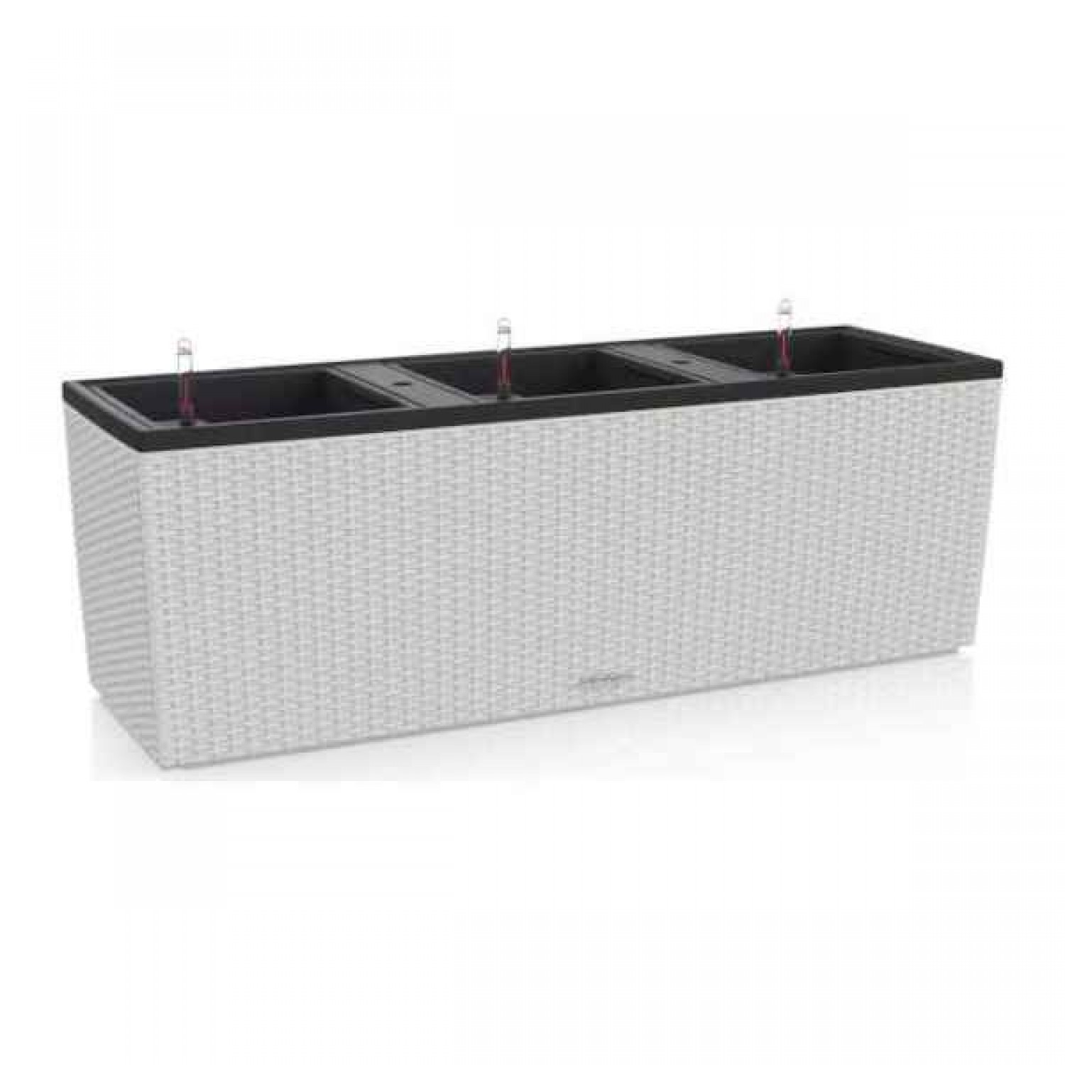 TRIO Cottage 30 Light Grey 100x32x(H)34cm LECHUZA Self-Watering Planter Complete - Automatic Watering Planters & Containers