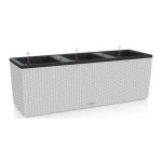 TRIO Cottage 30 Light Grey 100x32x(H)34cm LECHUZA Self-Watering Planter Complete - Automatic Watering Planters & Containers