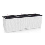 TRIO Cottage 30 Λευκή 100x32x(Υ)34cm Lechuza Αυτοποτιζόμενη Ζαρντινιέρα & Κασπώ - Αυτοποτιζόμενες Ζαρντινιέρες & Γλάστρες