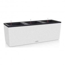 TRIO Cottage 30 Λευκή 100x32x(Υ)34cm Lechuza Αυτοποτιζόμενη Ζαρντινιέρα & Κασπώ - Αυτοποτιζόμενες Ζαρντινιέρες & Γλάστρες
