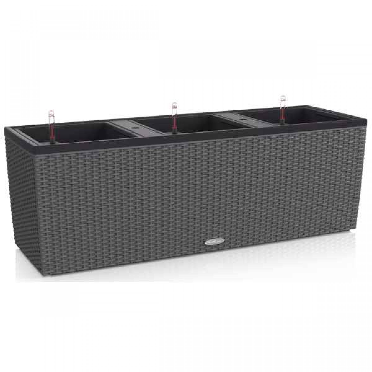 TRIO Cottage 40 Granite 130x42x(H)44cm LECHUZA Self-Watering Planter Complete - Automatic Watering Planters & Containers
