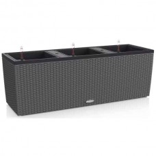 TRIO Cottage 40 Granite 130x42x(H)44cm LECHUZA Self-Watering Planter Complete - Automatic Watering Planters & Containers