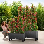 TRIO Cottage 40 White 130x42x(H)44cm LECHUZA Self-Watering Planter Complete - Automatic Watering Planters & Containers