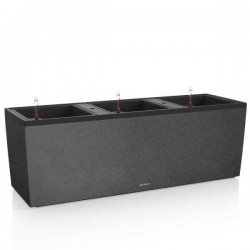 TRIO Stone 40 Black 130x42x44cm Self-Watering Planter