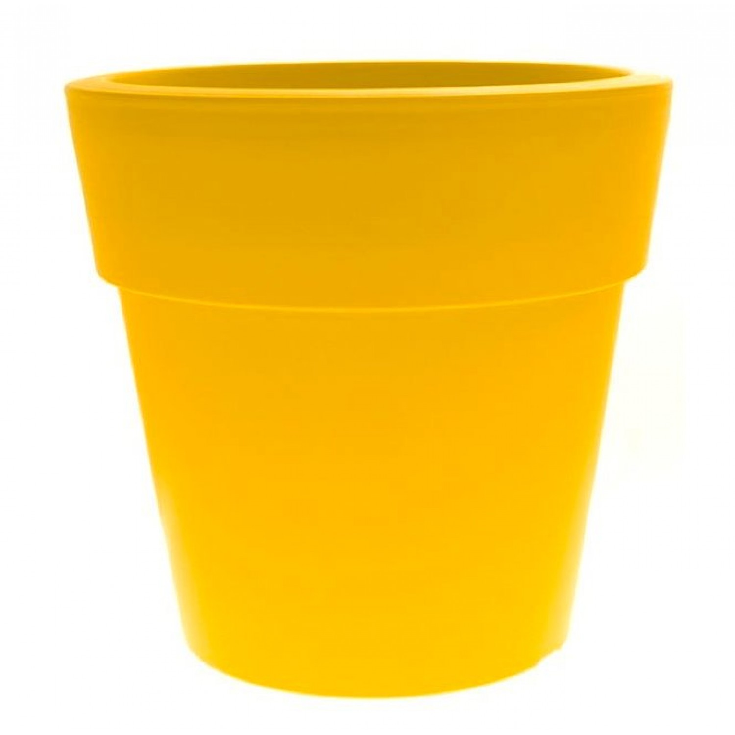 Γλάστρα Linea Στρογγυλή Χαμηλή Κίτρινη Ø 35cm x 33cm(Υ) - Πλαστικές Στρογγυλές Χαμηλές Γλάστρες Γλάστρα Linea Στρογγυλή Χαμηλή Κίτρινη Ø 35cm x 33cm(Υ)