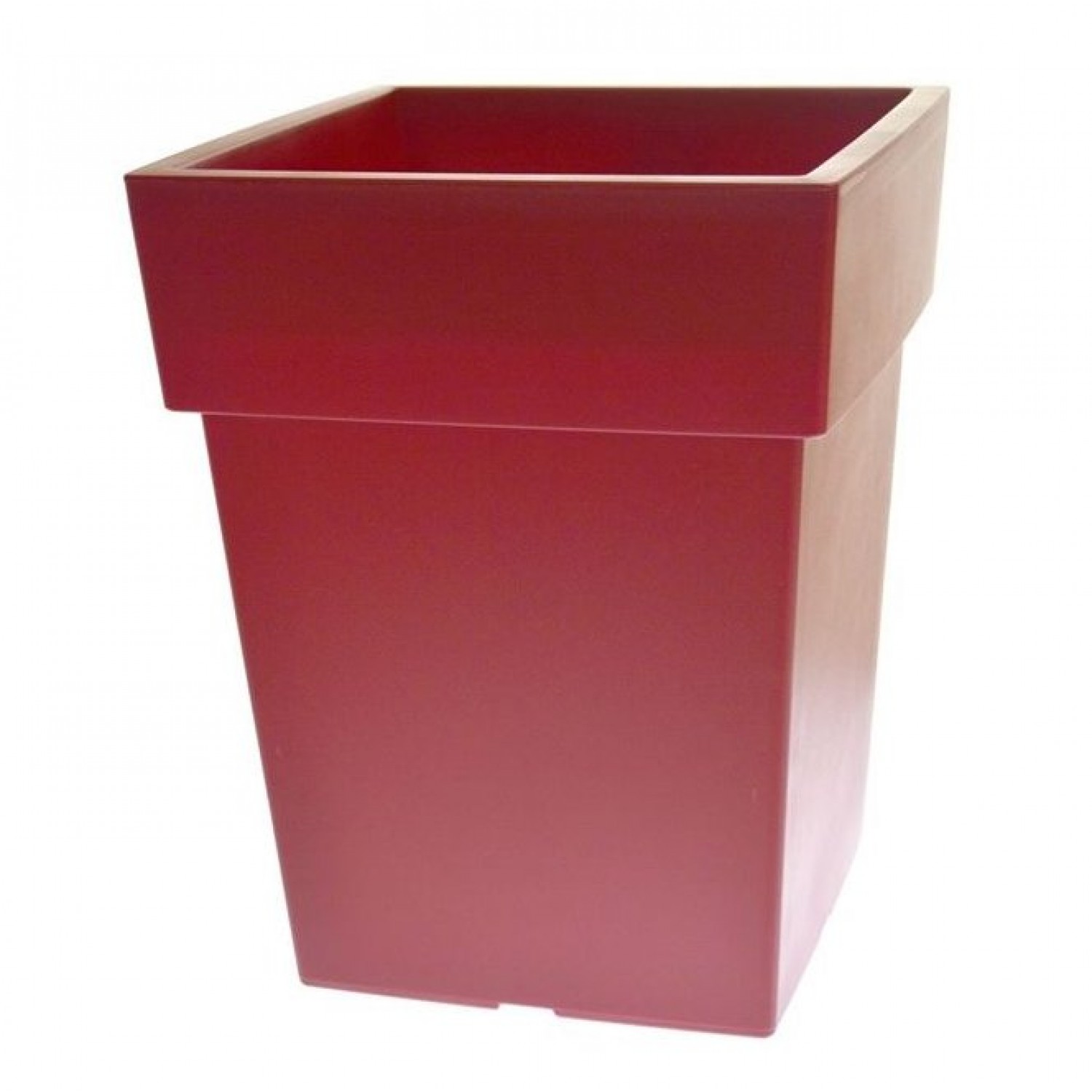 Square Linea Low Flower Pot  Bordeaux Colour 34cm x 27cm x 27cm      |kipogeorgiki.live