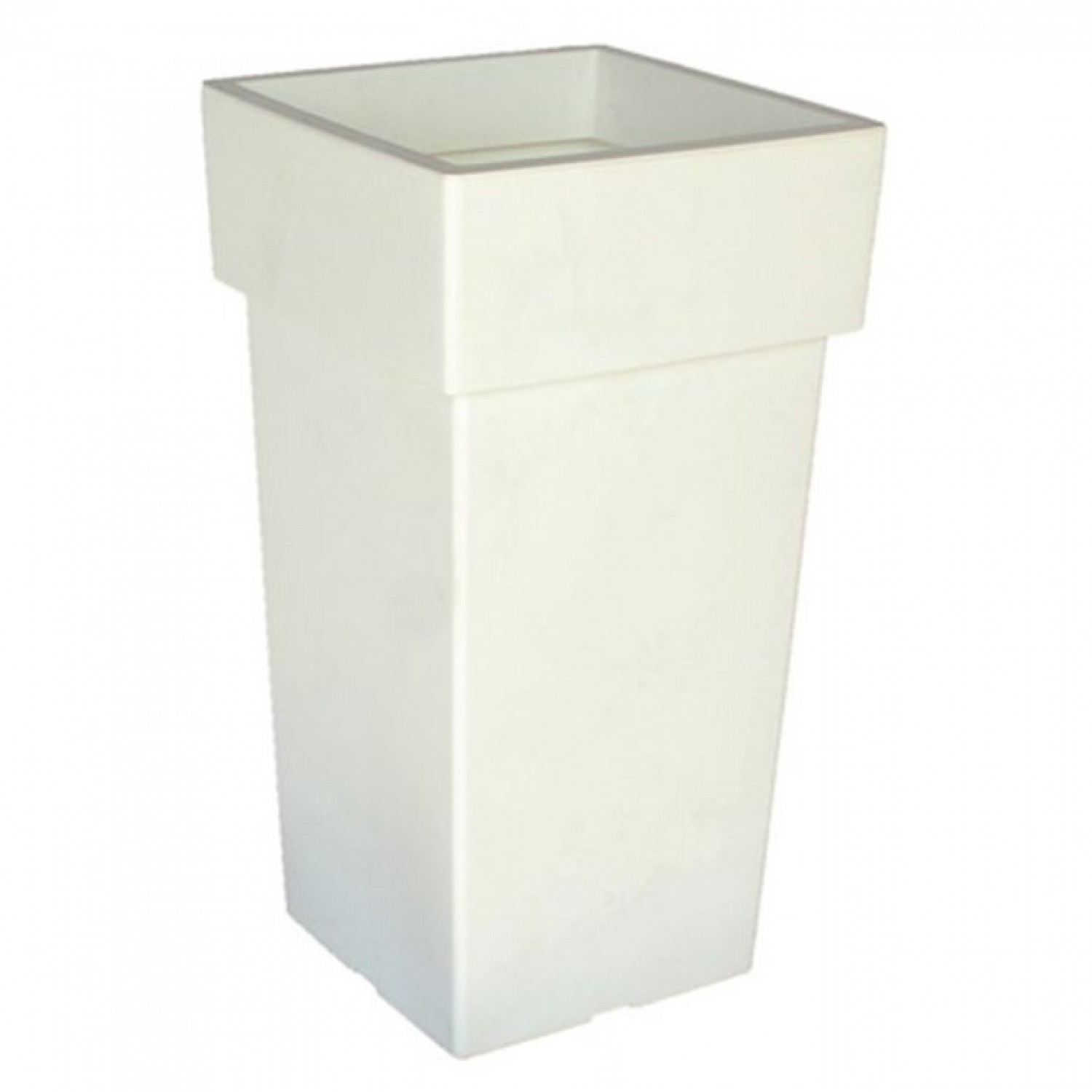 Γλάστρα Τετράγωνη Linea Ψηλή Λευκή 62cm x 33cm x 33cm Πλαστική Τετράγωνη Γλάστρα Linea Ψηλή Λευκή 62cm x 33cm x 33cm | Κηπογεωργική
