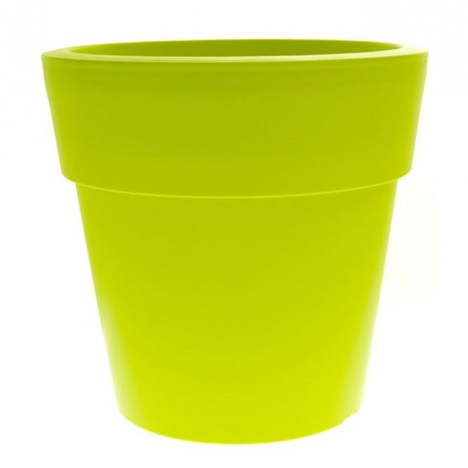 Γλάστρα Linea Στρογγυλή Χαμηλή Πράσινη Ø 16cm x 15,5cm(Υ) - Πλαστικές Στρογγυλές Χαμηλές Γλάστρες Γλάστρα Linea Στρογγυλή Χαμηλή Πράσινη Ø 16cm x 15,5cm(Υ)